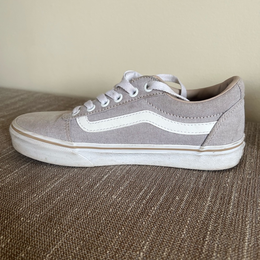 Vans Women’s Tan Old Skool Canvas Sneakers - Picture 7 of 9